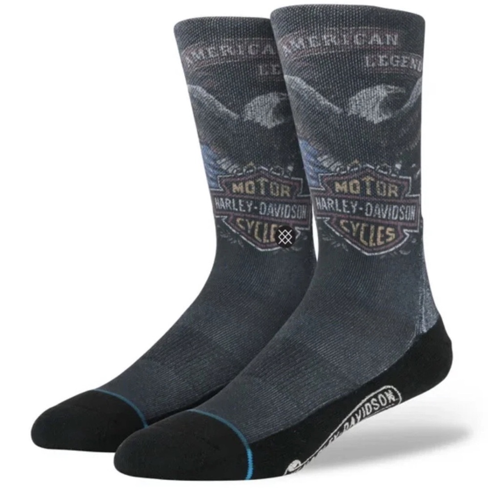 Stance x Harley Davidson Shovel Head Crew Socks MEDIUM NEW Shovelhead